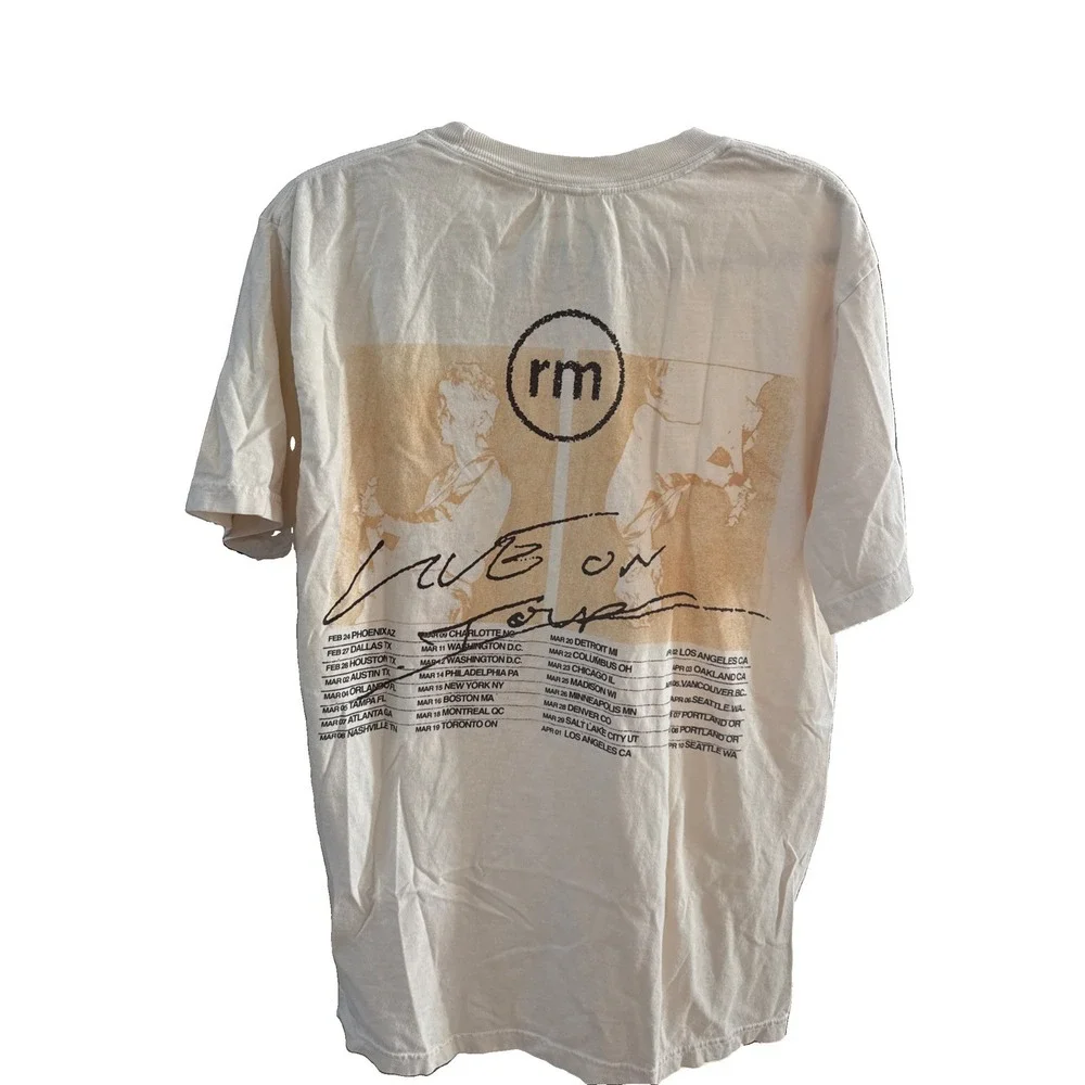 Cotton Role Model No Place Like Tour concert T-Shirt Live On Tour Men's L
